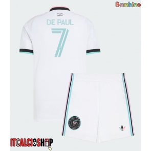 Inter Miami Rodrigo De Paul #7 Terza Maglia Bambino 2026-27 Manica Corta (+ Pantaloni corti)